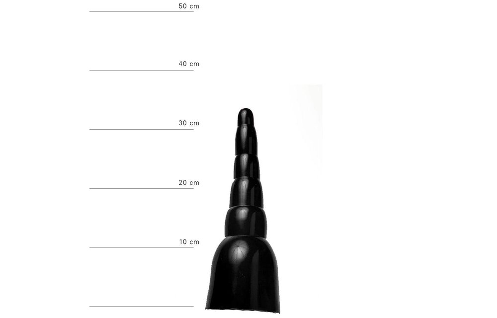 Anaal Dildo 34 cm – Grote All Black Dildo Zwart, Rood, Blauw