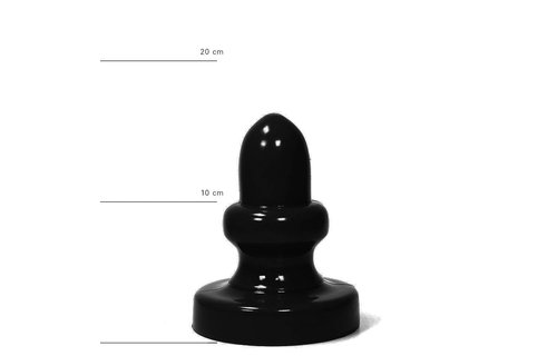 Riesiger Butt Plug 17 cm – Schwarz, Rot & Blau, stimulierend