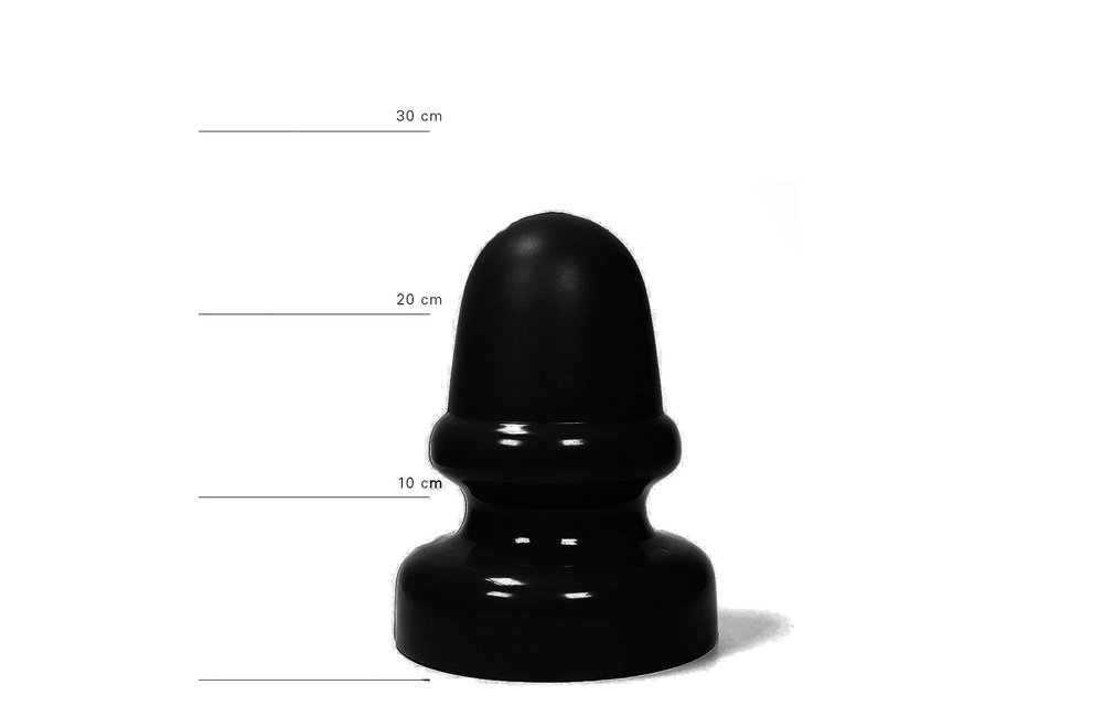 Riesiger Buttplug 23 cm – Schwarz, Rot & Blau, XXL
