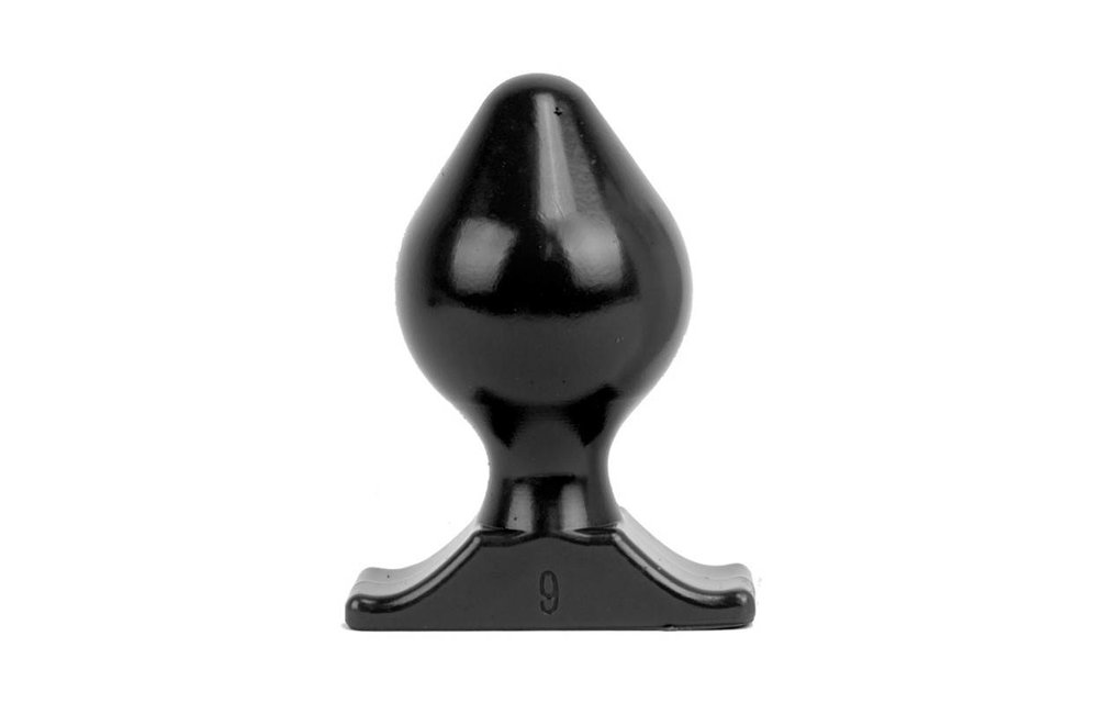Butt plug 17 cm – Soft, Black, Red & Blue, Ø 8.8 cm