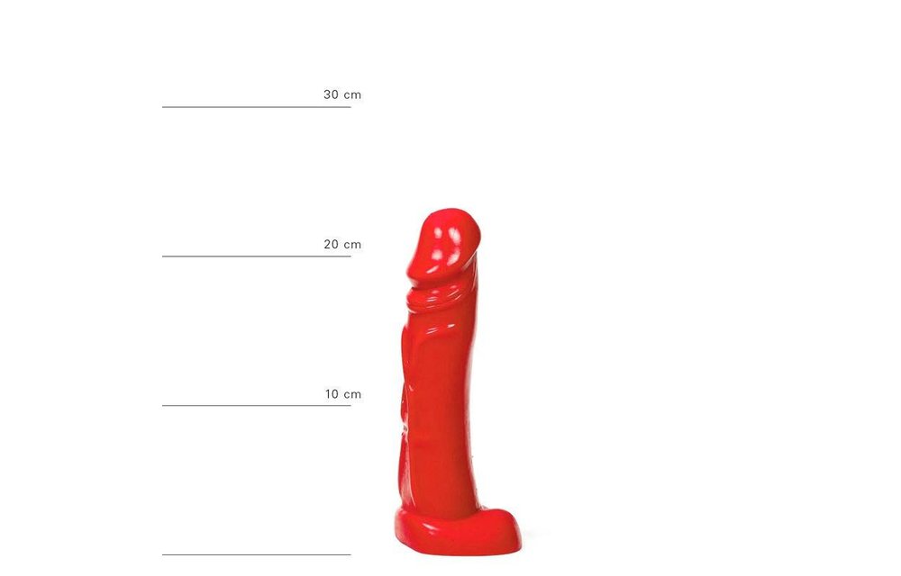 Klassischer Dildo 22 cm – Realistisch, Schwarz, Rot & Blau