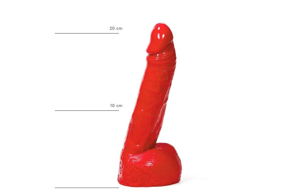 Klassieke Dildo 22 cm - Realistisch, Zwart, Rood & Blauw