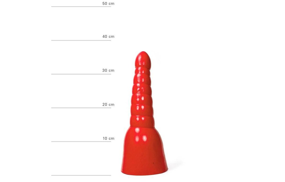 Anaal Dildo 34 cm – Grote Realistische Dildo Zwart/Rood/Blauw