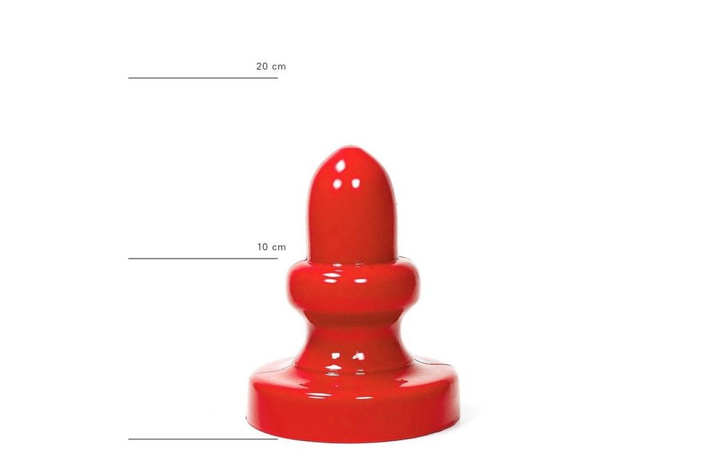 Riesiger Butt Plug 17 cm – Schwarz, Rot & Blau, stimulierend