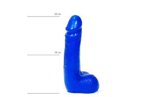 Klassieke Dildo 18 x 4,5 cm | Zwart, Rood & Blauw & Waterproof