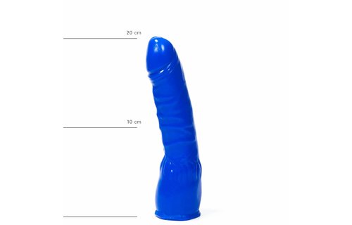 Klassieke Dildo 18x4,5 cm - Zwart, Rood & Blauw Kiesbaar