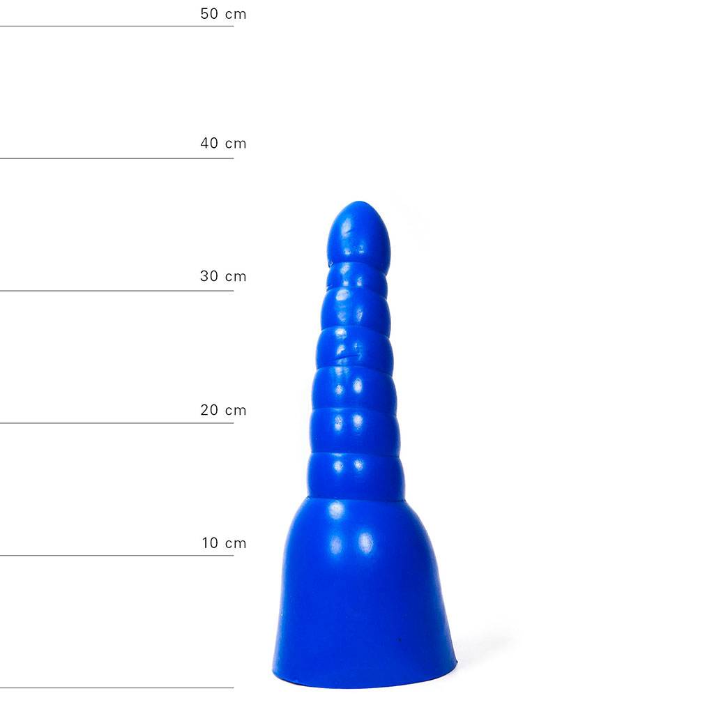 Anaal Dildo 34 cm – Grote Realistische Dildo Zwart/Rood/Blauw