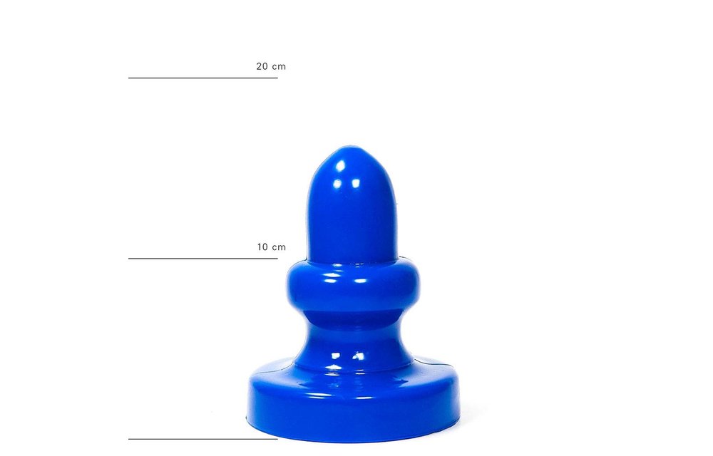 Gigantische Butt Plug 17 cm – Zwart, Rood & Blauw, Stimulerend