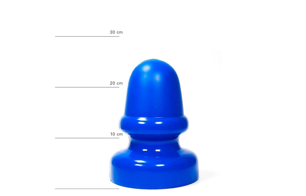 Riesiger Buttplug 23 cm – Schwarz, Rot & Blau, XXL