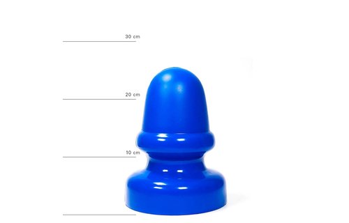 Riesiger Buttplug 23 cm – Schwarz, Rot & Blau, XXL