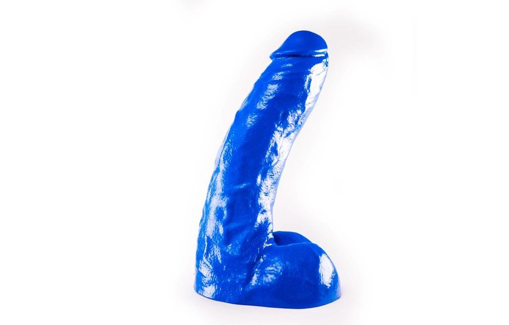 Klassieke Dildo 21 cm – Zwart, Rood & Blauw, Ø 6,5 cm