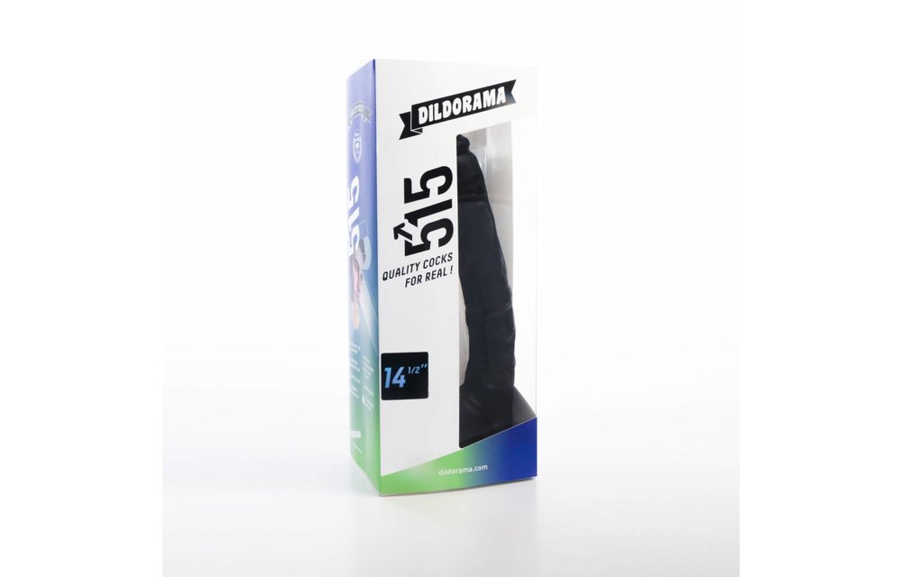 Dildo 35,5 cm mit Saugnapf – Hautfarben & Schwarz, PVC-sicher
