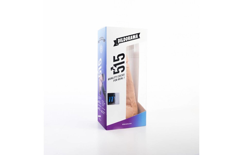 Dildo 28 cm mit Saugnapf – Hautfarben & Schwarz, sicheres PVC