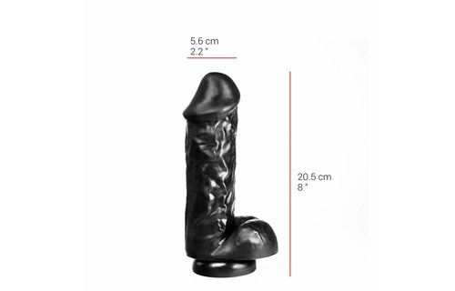 Dildo 18 cm 5.6 cm with suction cup - Flesh & Black available