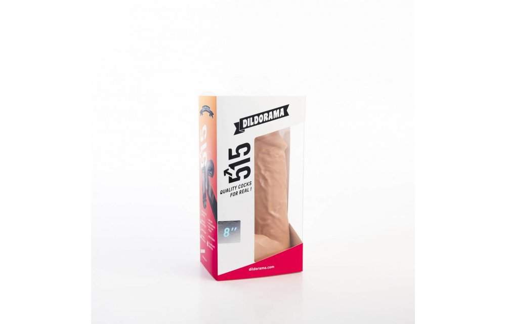 Dildo 18 cm 5,6 cm | Saugnapf | Hautfarben & Schwarz | PVC