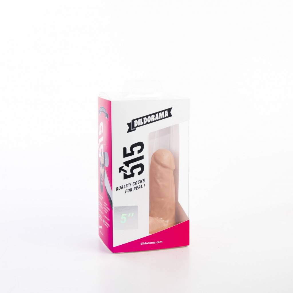 Dildo 12,5 cm - Vlees & Zwart, PVC, Reukloos & Veilig