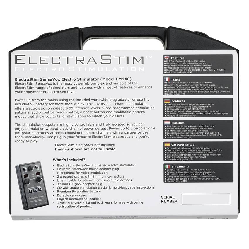 Electrastim SensaVox – Krachtige Audiogestuurde Stimulator