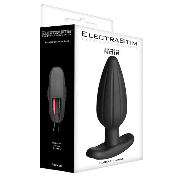 Rocker Silicone Noir Buttplug Medium – Freihändiger E-Stim-Plug