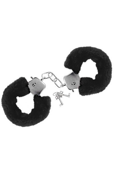 Metal Glamour Handschellen Schwarz | Weich, verstellbar und sicher