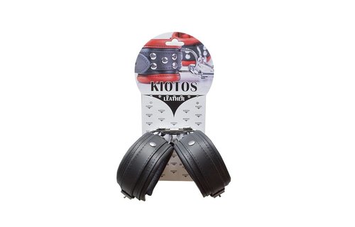 Fußfesseln 5 cm Schwarz – Robustes & starkes Leder Kiotos