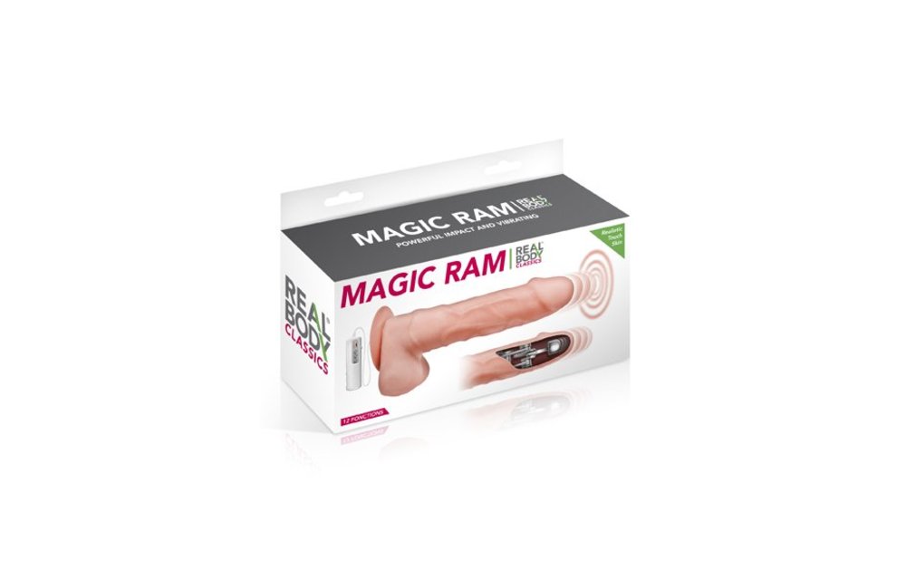 Magic Ram Vibrator - Levensecht met 12 functies & afstandsbediening