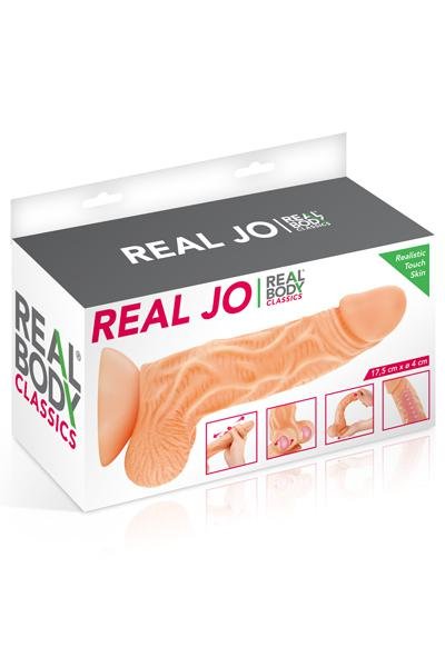 Jo dildo 18.5 cm | Realistic, flexible & suction cup free