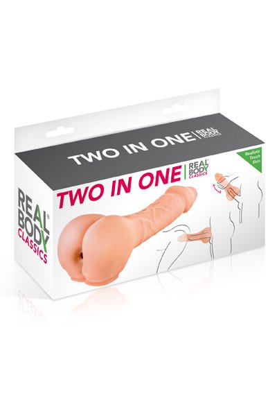 Two-in-One Dildo 18 cm – Phthalate-free & Penis Enhancer