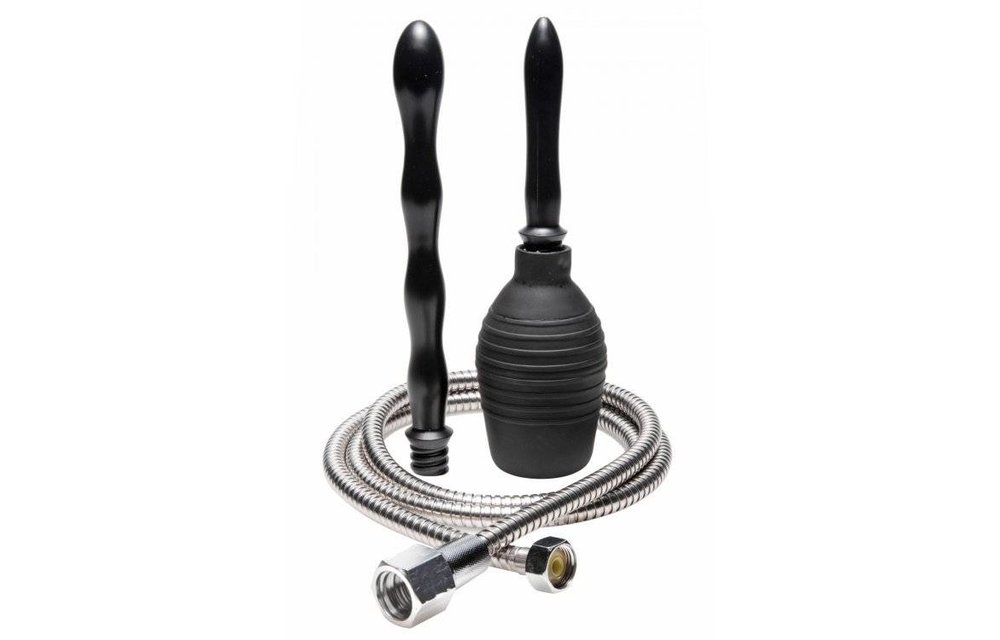 All-in-One-Dusch-Einlauf-Reinigungssystem Cleanstream Schwarz