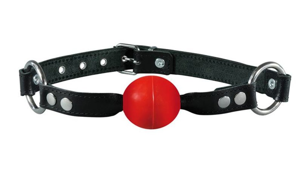 Kiotos Ballknebel Rot & Schwarz | Bequemer 4 cm Ballknebel