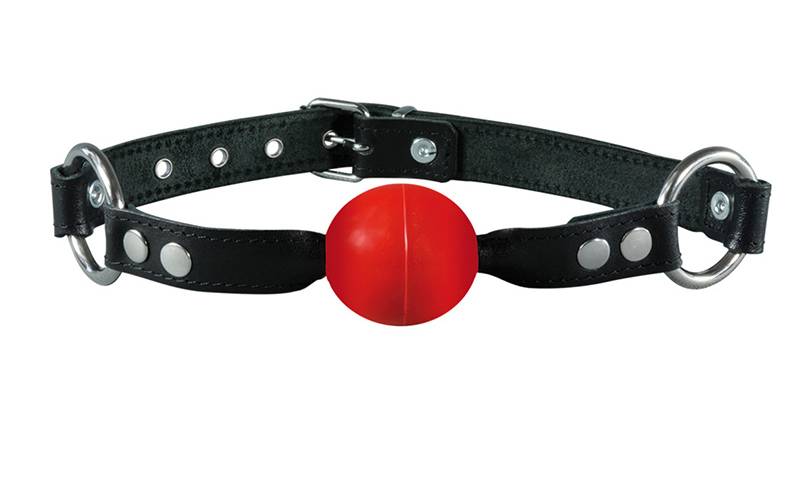 Kiotos Ballgag Rood & Zwart | Comfortabele 4 cm Balknevel