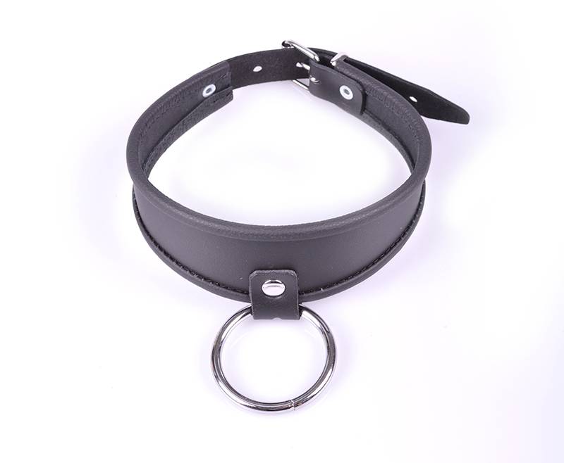 Stijlvolle leren halsband met o-ring | Duurzaam & Europees