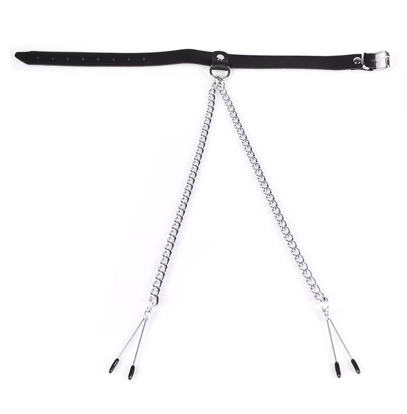 Halsband Nipplepincher Schwarz