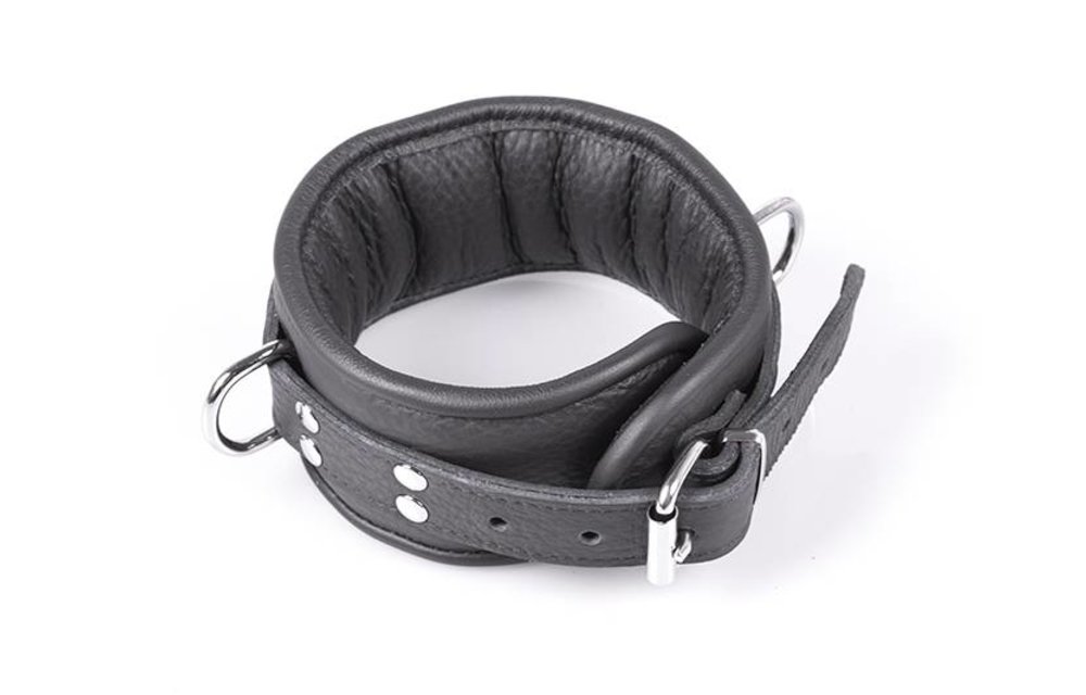 Black Professional Collar 7 cm with Silver Studs | Kiotos