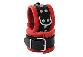 Leather Handcuffs 6.5 cm Red – Cool & Comfortable