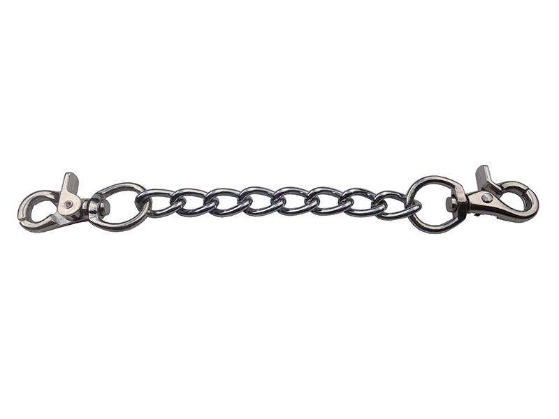 Easy 15 cm stainless steel chain with carabiner hooks – versatile use