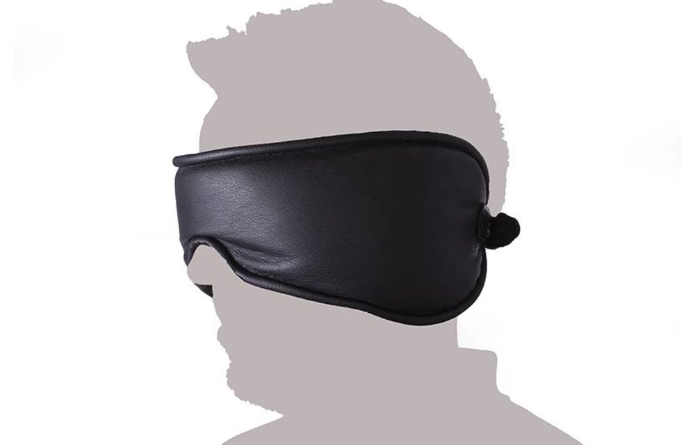 Augenbinde und Maske aus weichem Leder für ultimativen Spielspaß
