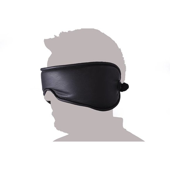 Augenbinde und Maske aus weichem Leder für ultimativen Spielspaß