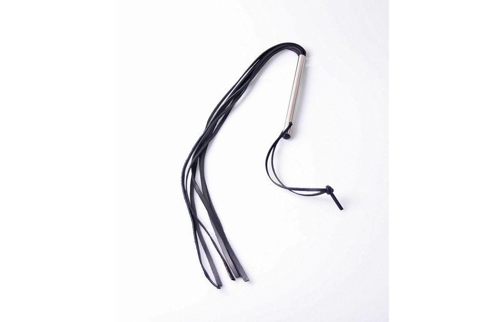 Slim Whip Black | Luxury Leather Whip for Sensation