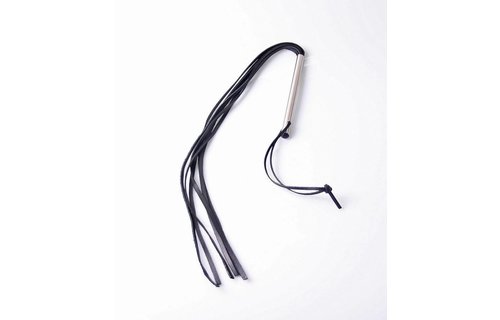 Slim Whip Black | Luxury Leather Whip for Sensation