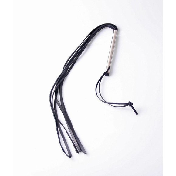 Slim Whip Black | Luxury Leather Whip for Sensation