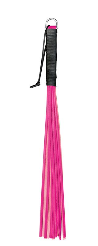 Handy Whip Pink - 56 cm Leather Handle, 16 Strands