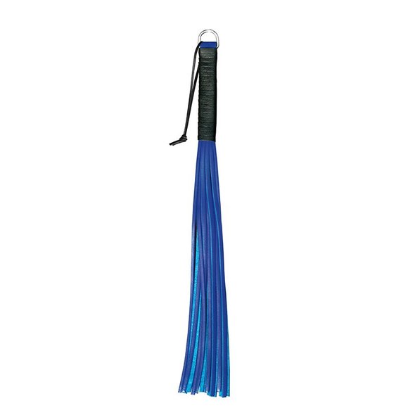 Handy Zweep Blauw - 56 cm Leerhandvat, 16 Strengen