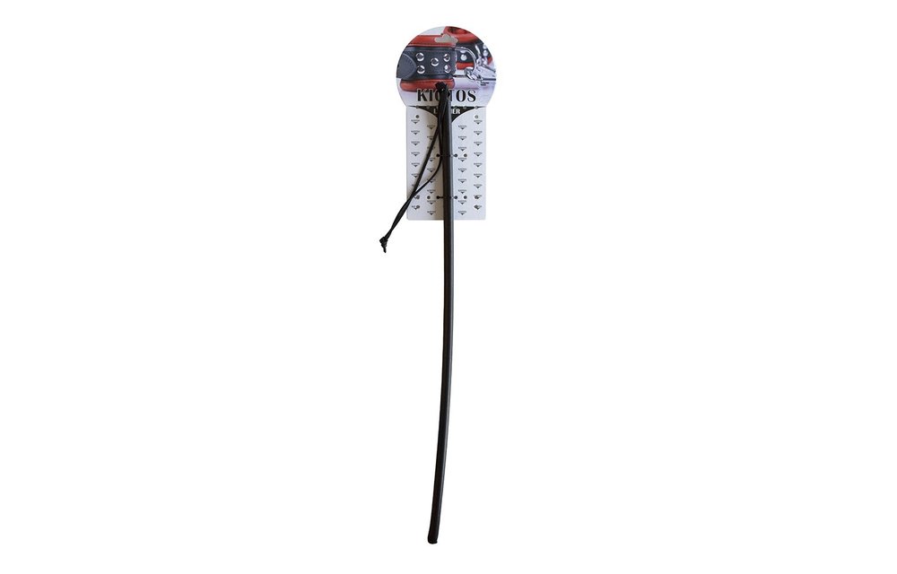 Poing Whip Black - Flexible PVC, 65 cm, Red & Black