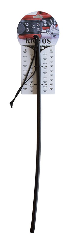 Poing Zweep Zwart - Flexibel PVC, 65 cm, Rood & Zwart