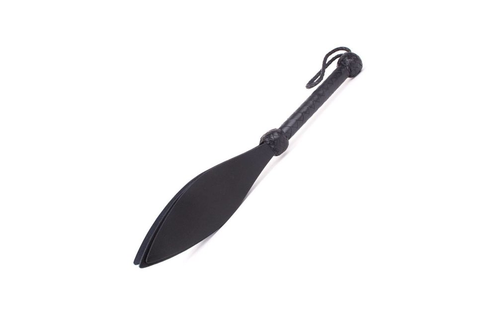 3-fold Spade Slapper black leather - Strong & Durable