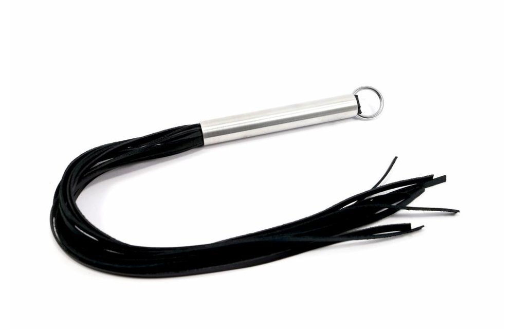 Zweep Met O Ring - Roestvrij Stalen Grip 55 cm