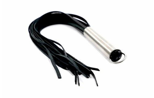 Whip with O Ring - Stainless Steel Grip 55 cm