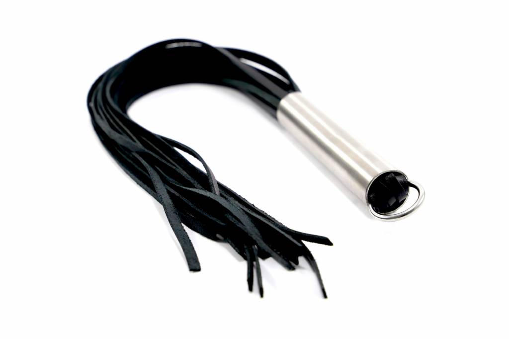 Zweep Met O Ring - Roestvrij Stalen Grip 55 cm