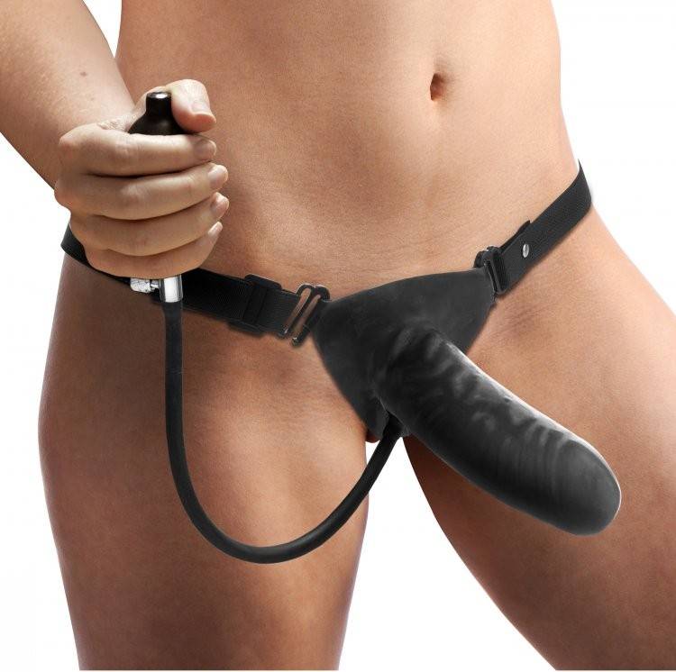 Expander Opblaasbare Strap-On Dildo 15 cm – Comfortabel & Flexibel