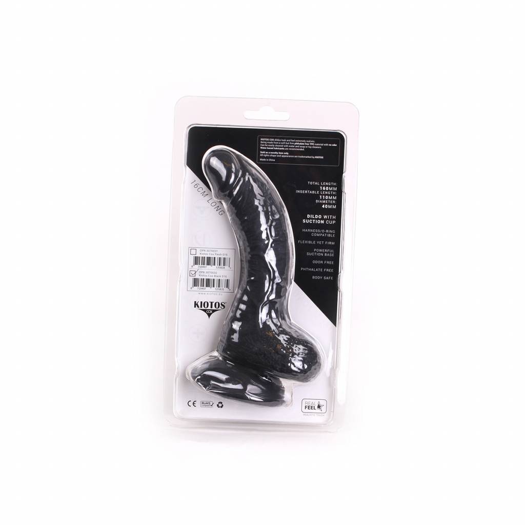 Dildo 16 x 4 - Zwart